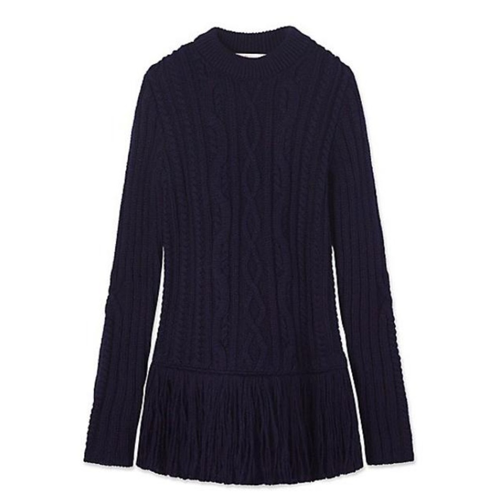 Tory Burch Valero Fisherman Sweater XS